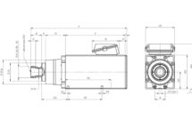 TMPE4 14/2 Электрошпиндель TMPE 4 ER32 S 5,6KW 220/380V 300HZ 18000RPM ELTE чертеж