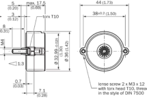 1037966 Датчик системы обратной связи SEK37-HFB0-S01 SICK чертеж