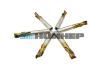 Концевая фреза алмазная DIA 2,5 мм. D12 B34 S12 Z1+1 (4+1) RH