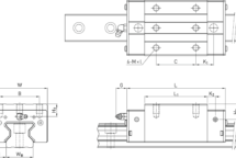 RGH35HAZBH Блок HIWIN чертеж