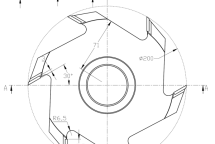 Чертеж фрезы 40.0687.01 НОЙНЕР D200 B16 d50 Z6