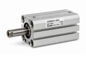 Компактный пневмоцилиндр SMC CDQSB16-45DC, диаметр 16 мм, ход 45 мм